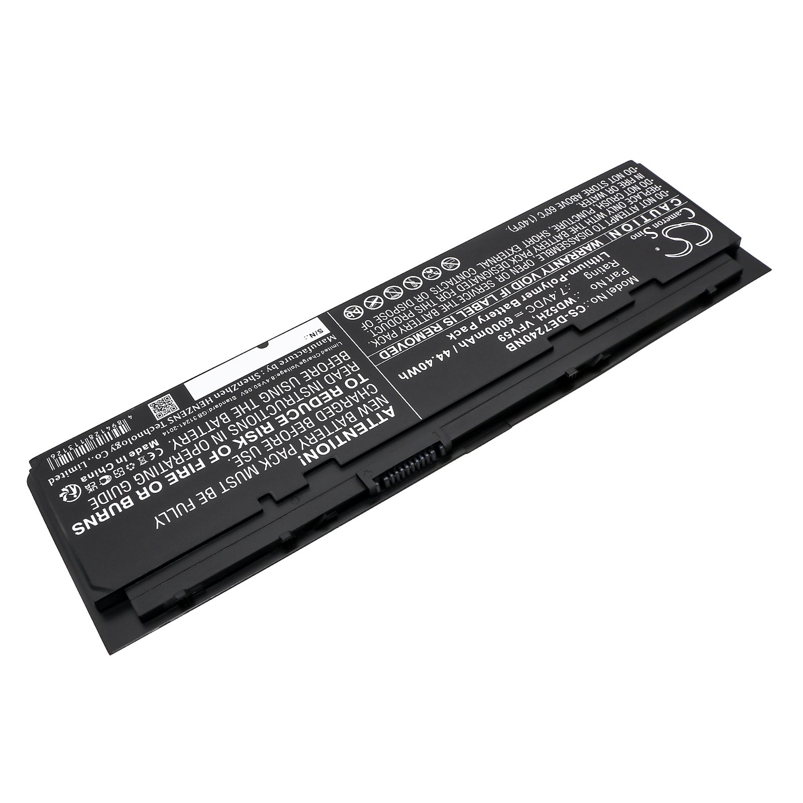 互換バッテリー 対応 DELL VFV59,WD52H,W57CV,0W57CV,PT1,X01,GVD76,KWFFN,J31N7,HJ8KP,NCVF0,451-BBFX,451-BBFT,451